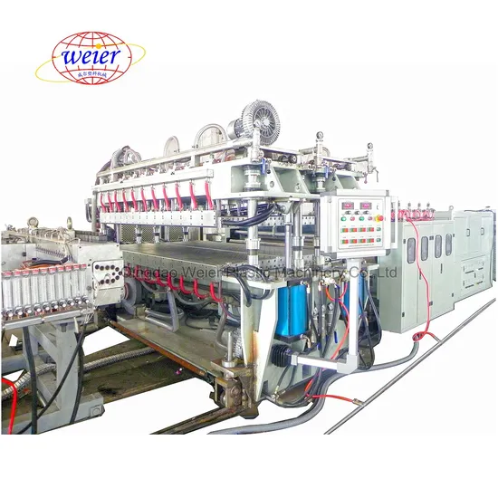 Plastic PP Hollow Corrugated Grid Sheet Board Producting Extrusion Machine Fish Box Fruit Box Making Line