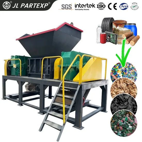 Industrial Scrap Whole Rubber Tyre Tire PP Film Plastic Pet Bottle Wood Pallet Cardboard Hard Disk Animal Bone Shredder Crusher Cutting Machine Machinery