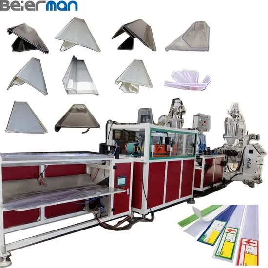 Supermarket PVC Price Tag Label Shelf Holder Holder Production Line Extrusion Machine