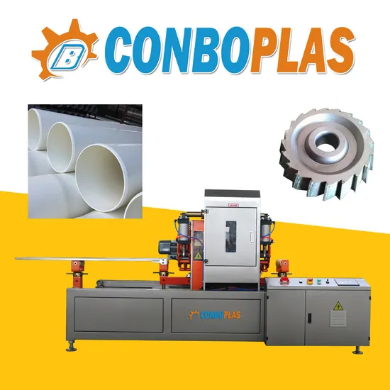 50mm 110mm 160mm 200mm 250mm Planetary Cutting Machine with Chamfer Blade for Plastic PVC Pipe Tube