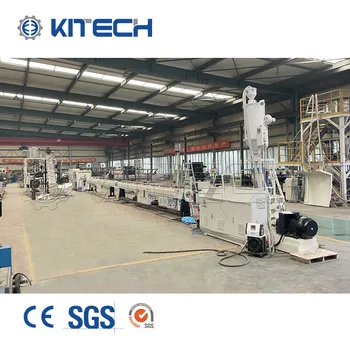 Kitech Machinery Plastic HDPE LDPE PPR Polypropylene Pipe Production Line/Plastic Single Screw HDPE LDPE Pipe Extrusion Machine