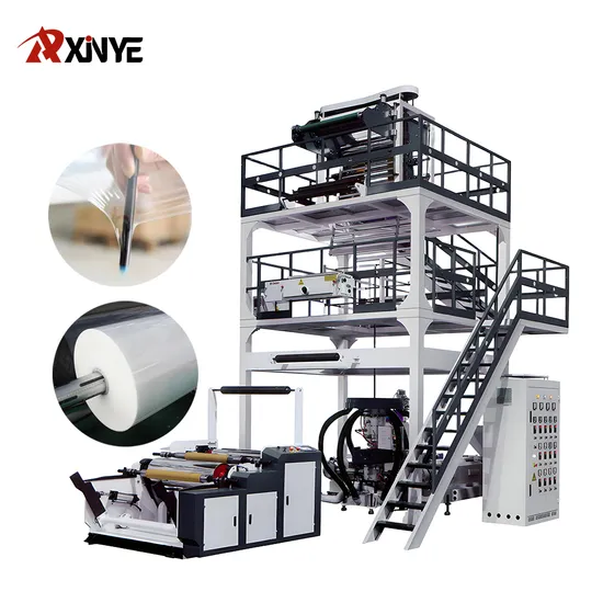 2025 High Speed HDPE LDPE LLDPE ABA Blowing Film Machine Plastic Extruder