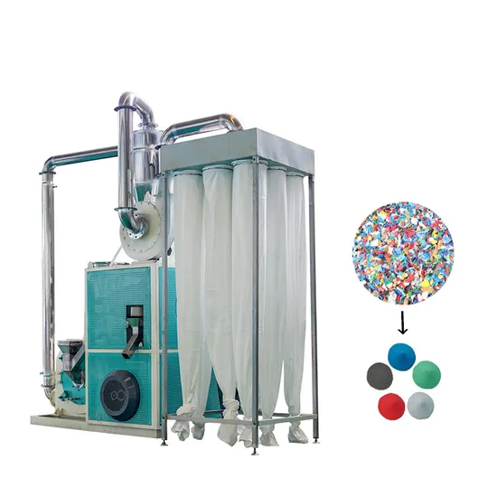 High Output Plastic Pulverizer PP/PE/Pet/ABS/EVA/HDPE Grinding Powder Miller Machine