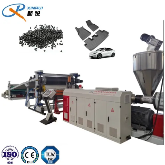 TPE TPV PVC 3D 5D Vacuum Forming Auto Car Floor Mat Sheet Extrusion Making Machine