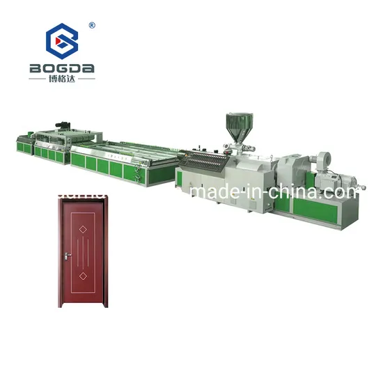 Bogda PVC WPC Hollow Door Panel Extrusion Production Line Wood Plastic Composite Foam Board Making Machine Price