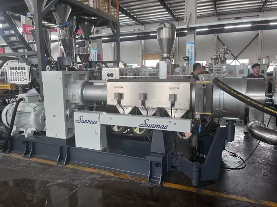 Plastic Twin Screw Extruder for PP PE PVC Masterbatch Granules