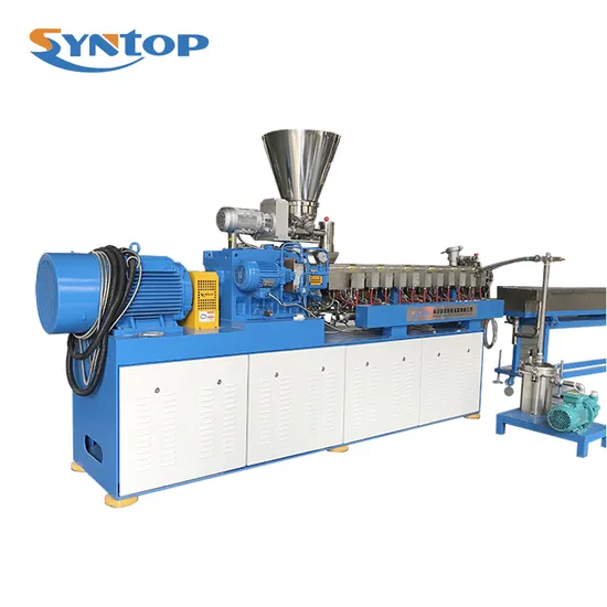 Engineering Plastic Double Twin Screw Compounding Extruder Machine for PP/PE/PC/ABS Polymer Plastics Modification Attitives Functional Masterbatch