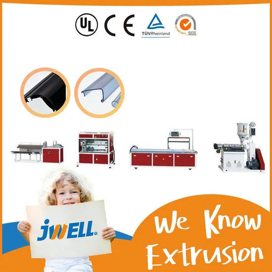 Jwell Plastic Extruder Price PS Frame/Mbbr/LED Light Cover/ PVC Edge Banding/ Window Profile/PVC Corner Making Machine/Plastic-Machinery