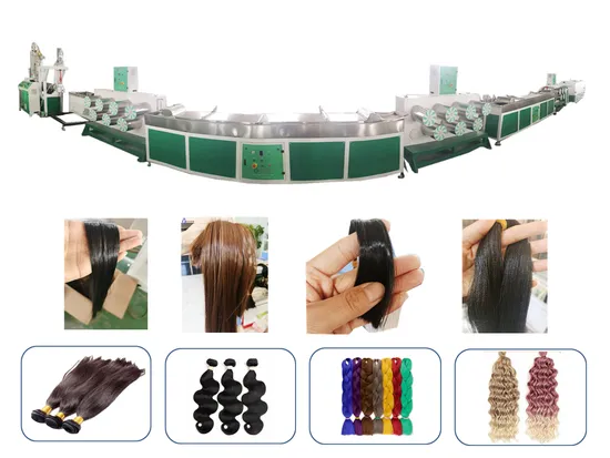 Plastic Hair Fiber Monofilament Synthetic Hairs/Hair Yarn/Wig Hair Extension Machine