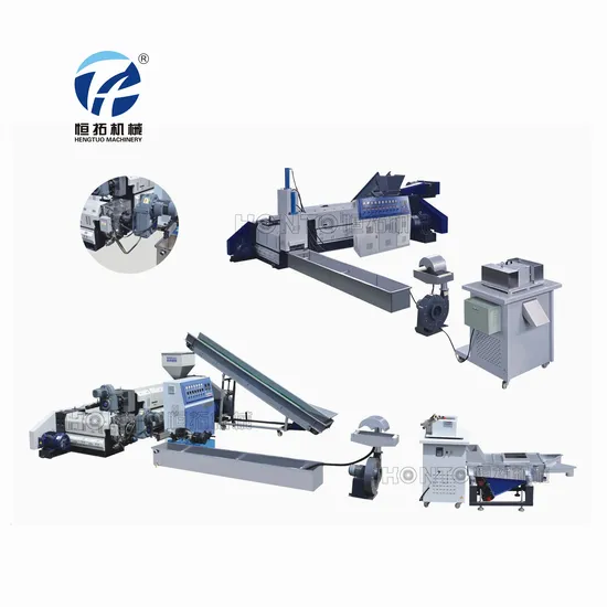 PP PE Waste Plastic Pelletizing Granulator Machine with CE