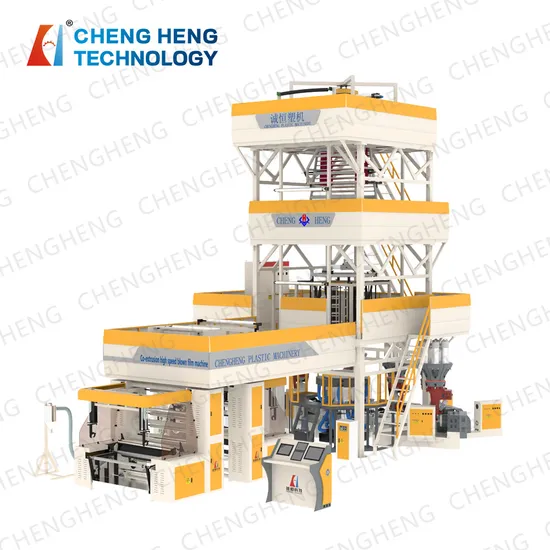 Chengheng High Speed Output Low Consumption Multifunction Safe and Reliable Five Layers Co-Extrusion Plastic Blown Film Machine