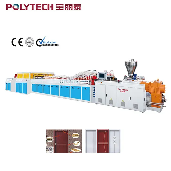 WPC PVC Solid Door /Panel Door Frame /Wood Plastic Hollow Door /Extrusion Production Line Wooden Plastic Door Board Making Machine