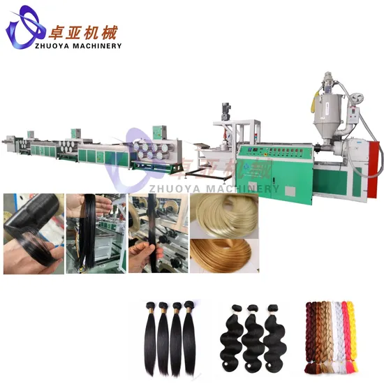 China Famous Synthetic Human Ht Matte Wig Hair Extensions Filament Fiber Making Machine with Pet/PP/PBT/Materials Factory Price