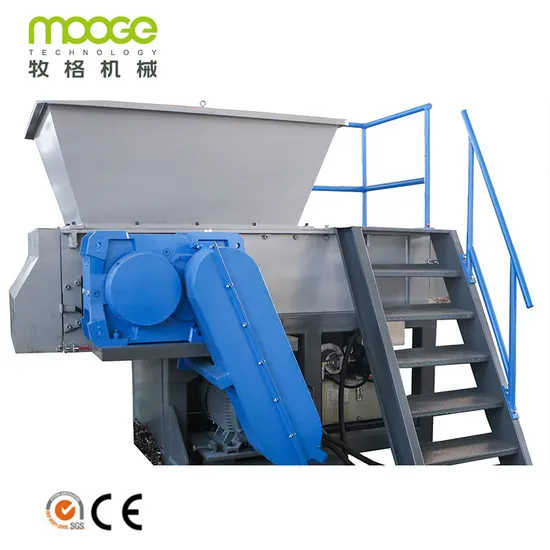 High Efficient Plastic Waste Scrap Metal Plywood Wood Pallet Plastic PP/PE/HDPE/LDPE/PVC Lump Pipe Recycling Single Shaft Shredder