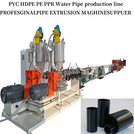 PE HDPE PPR Plastic Water Gas Oil Supply Pipe Tube Production Line