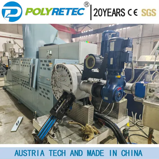 Water Ring Cutting Waste PP PE Plastic Granulating Line/PP PE Film Pelletizing Machine