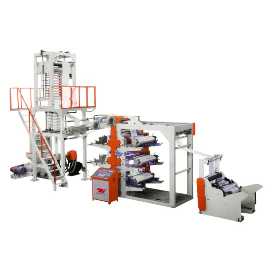 Automatic Biodegradable HDPE LDPE Plastic Blown Film Extruder Film Blowing Extrusion Machine with Printing