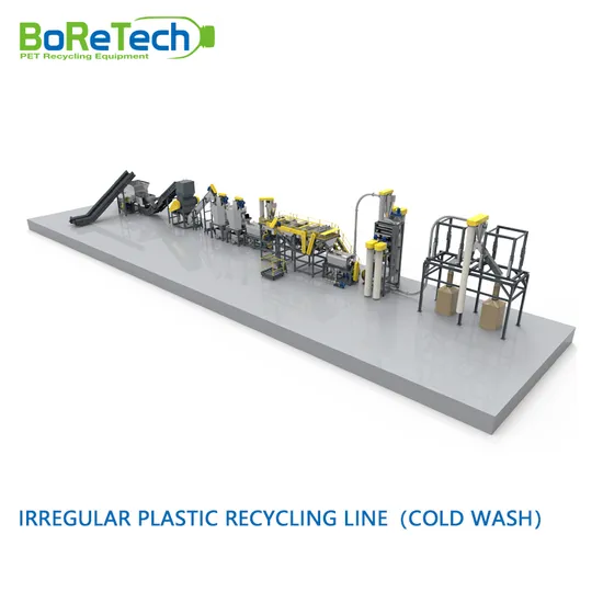 Irregular Rigid and Flexible Plastic (Cold Wash) High Speed Recycling Washing System