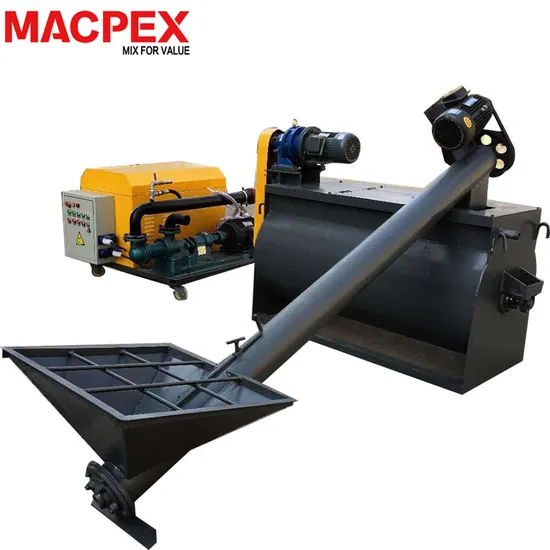 Foam Pump Mixer with Screw Conveyor