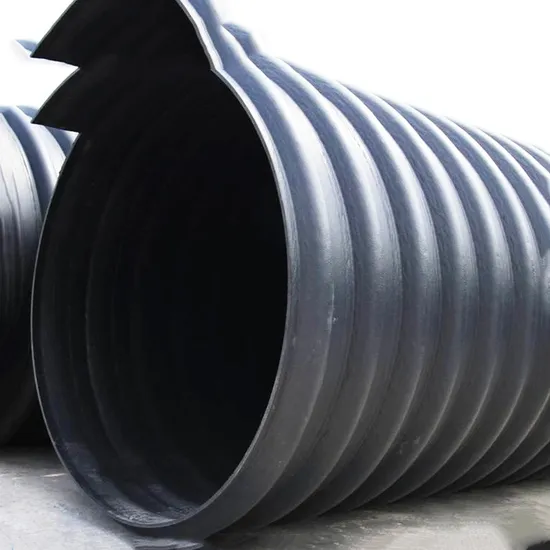 Large Diameter Spiral Steel Band Strengthen Pressure Bellows Municipal Drainage Pipe