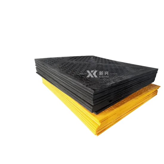 UHMWPE Polyethylene 3000*2500mm Anti- Slip, Heavy Duty Plastic Engineering Ground Protection Mats