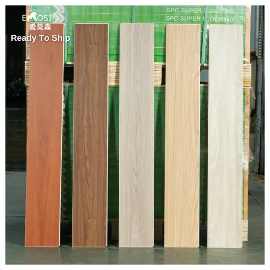 Fireproof Rigid Core Inhomogenius Original/Recycled Wood/Plastic Spc Flooring Parket
