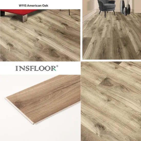 Fireproof Unilin Click System PVC Floor 4mm 5mm Spc Vinyl Flooring