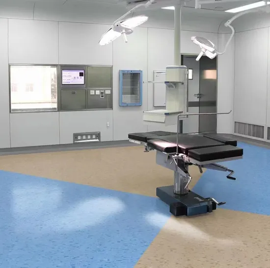 Antibacterial Resistant Homogeneous PVC Vinyl Flooring for Hospital School Workshop