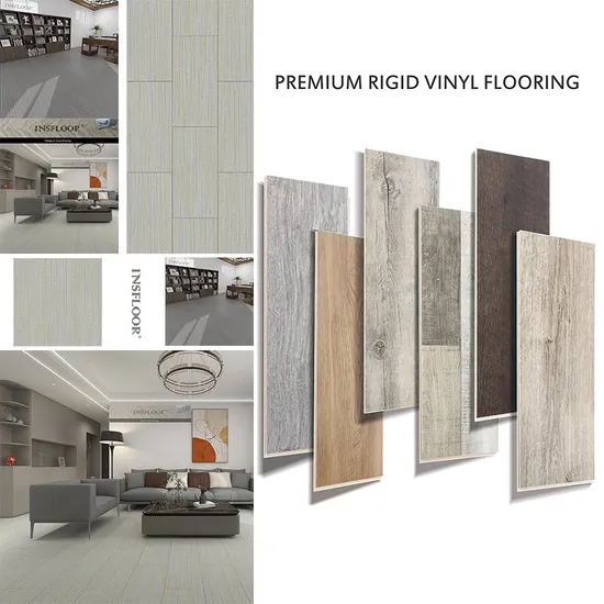 Waterproof /Anti-Slip Stone Grain Spc Vinyl Flooring