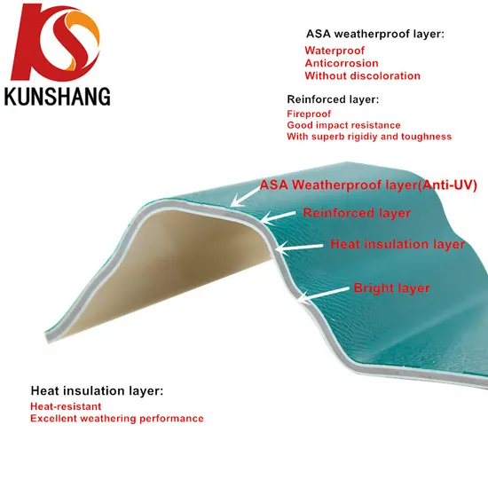 Anti-Corrosion Plastic ASA PVC Roofing Sheet for Industry T1070 UPVC Roof Sheet