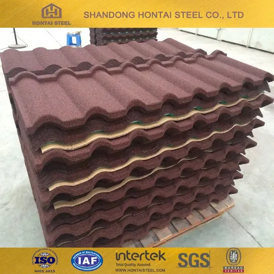 Hot Style Lightweight Bond Stone Coated Roof Tiles Stone Coated Roofing Sheet Tile Material Roof