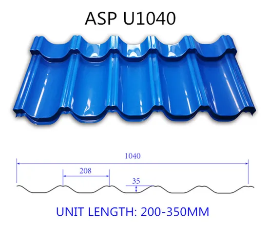 Asp Metal Roof Sheet for Residential House