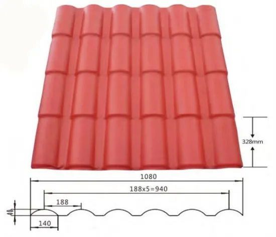 Pingyun Roma and Spanish Style ASA PVC Plastic Roof Tile/Synthetic Resin Roof Tile