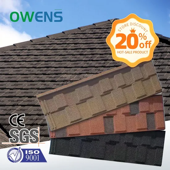 Common Building Materials in Africa Black and White Metal Roof Tiles Roofing Material Flat Style