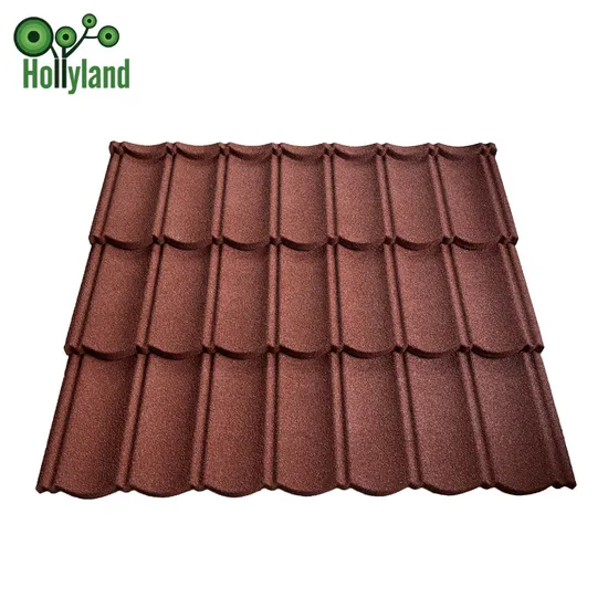 Hot Selling 1340*420mm Aluzinc Steel Roof Sheet Stone Coated Metal Roofing Tile