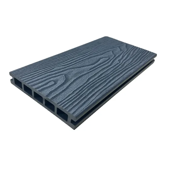 New Design Hollow 3D Embossed Wood-Plastic Decorative Panel Outdoor Garden WPC Flooring