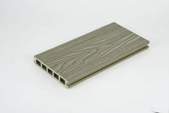 Ocox Hollow 3D Wood Grain WPC Wood Plastic Composite Embossed Decking