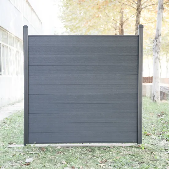 Modern Garden Cloture WPC Wood Plastic Composite Gates and WPC Fence Design