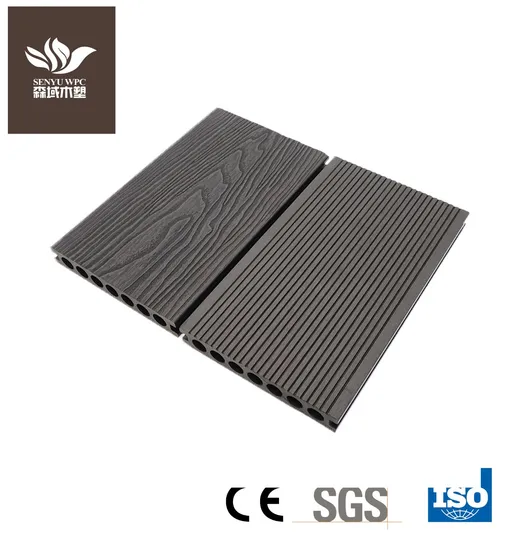 Outdoor Deck WPC Wood Plastic Composite Decking Board Flooring Tile with CE