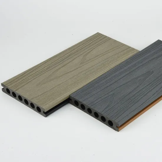 Factory Outdoor Co Extrusion WPC Wood Plastic Composite Embossed Capped Dual Decking