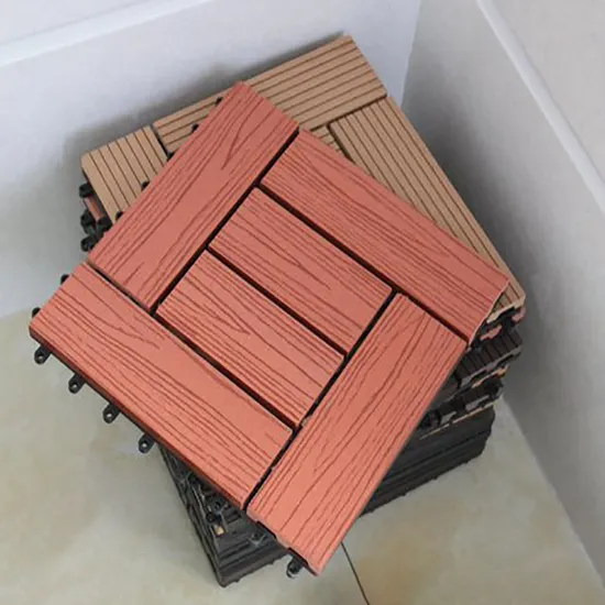 Eco-Friendly Outdoor Tiles Weather-Resistant No Cracked DIY Wood Plastic Composite Decking