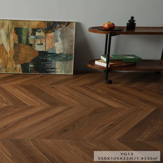 Commercial Parquet Wooden Flooring Herringbone Laminated Wood Floor