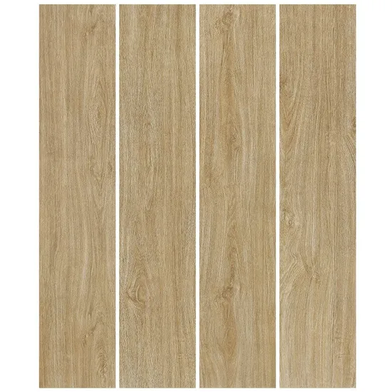Indoor Wood Look Matt Supermarket Kitchen Bedroom and Living Room Porcelain Floor Wall Tile