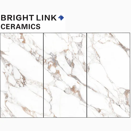 600*1200mm Building Material Golden & Silver Gilding Bathroom Glazed Polish Floor Tile