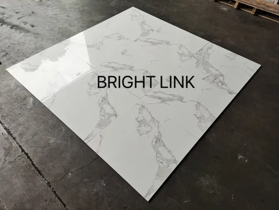 600*600 &600*1200mm Carara White High Quality Glazed Polished Ceramic Floor Tile