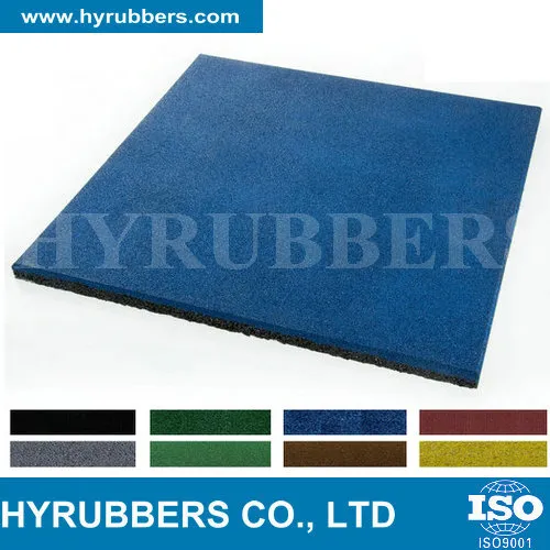Recycled Rubber Crumb Colored Rubber Tile, Rubber Floor Tile, Rubber Mat