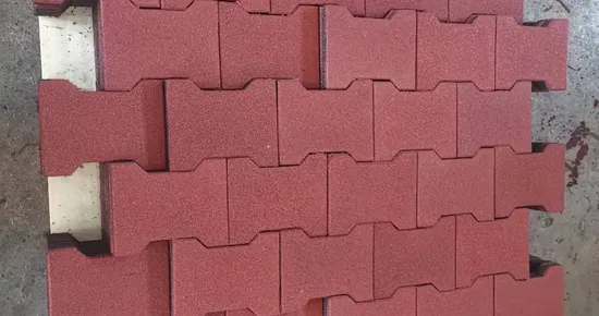 Water Proof Rubber Granule Made H Shape Paver Dog Bone Tile