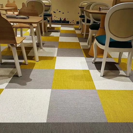 Eco-Beauty Anti-Bacteria Water Proof PVC Woven Vinyl Flooring Tiles