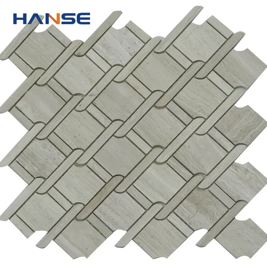 Special Design 315X315mm Weave Shaped Marble Mosaic Tile Price