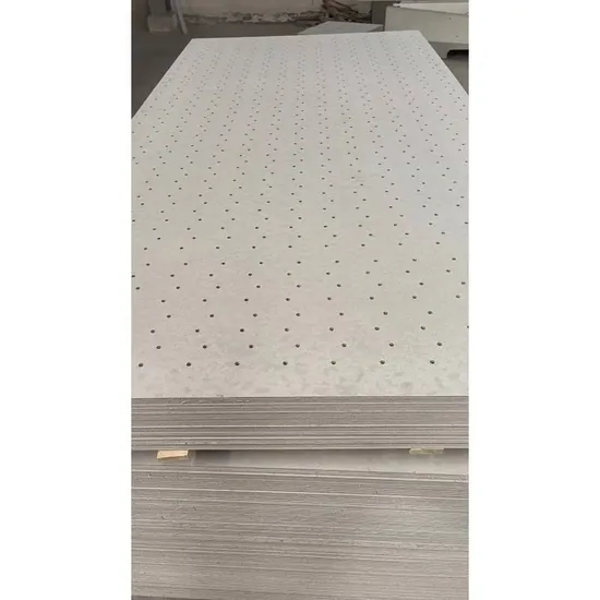 Non-Asbestos Fireproof and Soundproof Decorative Calcium Silicate Perforated Plate Ceiling